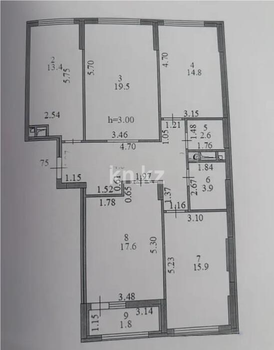 Продажа 4-комнатной квартиры, 104.5 м² - Продажа четырехкомнатных квартир в блочном доме в Казахстане - страница 4 фото 7 из 7