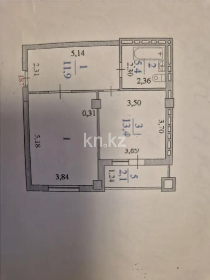 Продажа 1-комнатной квартиры, 52.4 м² - Продажа однокомнатных квартир в монолитно-каркасном доме в Астане фото 1 из 1