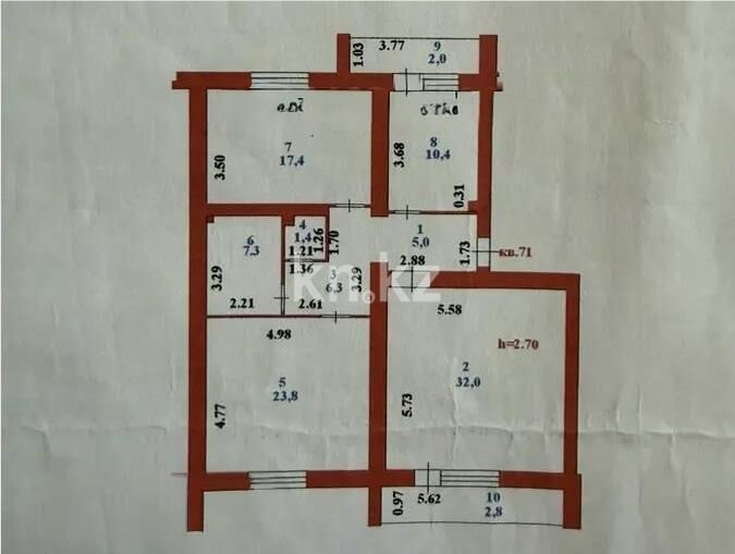 Продажа 3-комнатной квартиры, 108 м² - Продажа квартир в Казахстане - страница 256 фото 5 из 5
