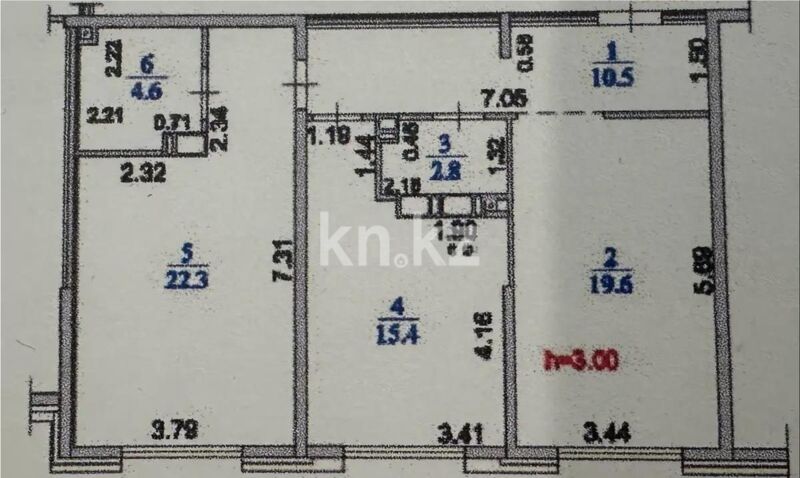 Продажа 2-комнатной квартиры, 75.2 м² - Продажа квартир от собственников в Алматы - страница 297 фото 6 из 6