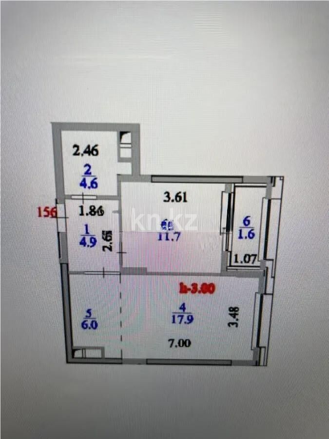 Продажа 2-комнатной квартиры, 47 м² - Продажа двухкомнатных квартир в блочном доме в Казахстане - страница 32 фото 1 из 1
