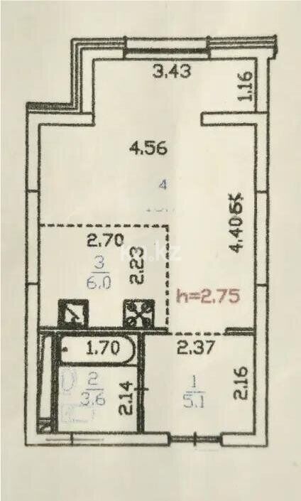 Продажа 1-комнатной квартиры, 33.4 м² - Продажа квартир в монолитно-каркасном доме в Алматы - страница 32 фото 4 из 4