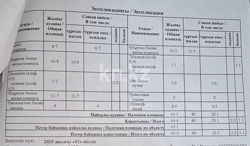 Продажа 3-комнатной квартиры, 66 м² - Продажа трехкомнатных квартир в Медеуском р-не Алматы - страница 14 фото 29 из 29