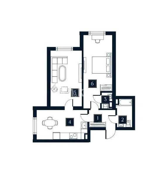 Продажа 2-комнатной квартиры, 69 м² - Продажа двухкомнатных квартир от собственников в Алматы - страница 18 фото 1 из 1