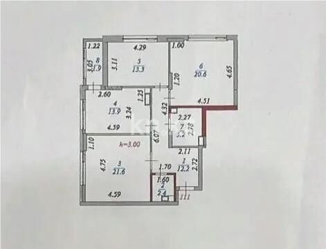 Продажа 3-комнатной квартиры, 92 м² - Продажа квартир в Казахстане - страница 21 фото 1 из 1