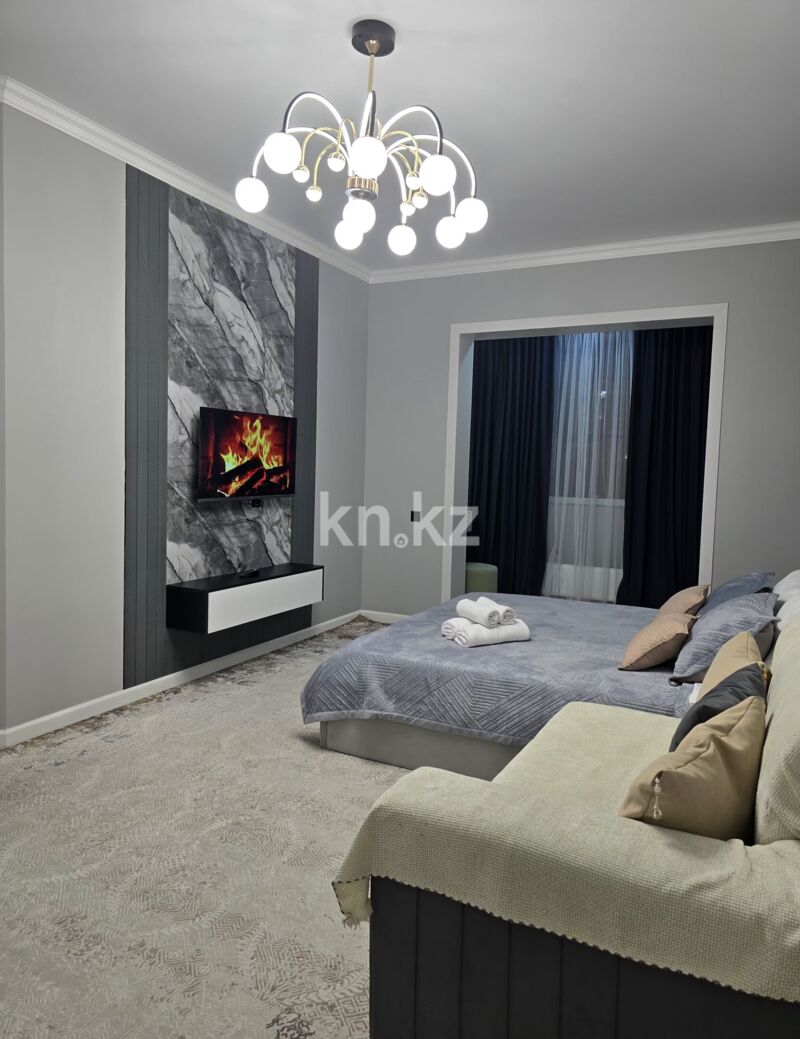 Аренда 2-комнатной квартиры посуточно, 50 м² - Аренда двухкомнатных квартир посуточно в Казахстане фото 1 из 40