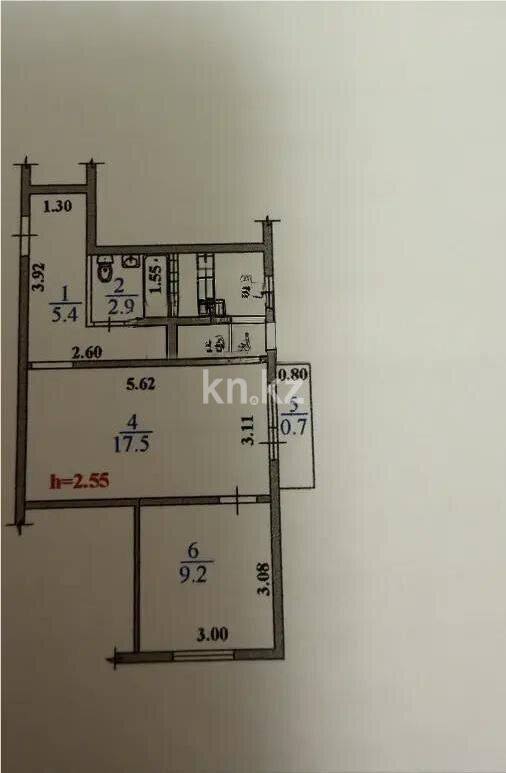 Продажа 2-комнатной квартиры, 41.7 м² - Продажа двухкомнатных квартир в Алматы - страница 2 фото 3 из 3