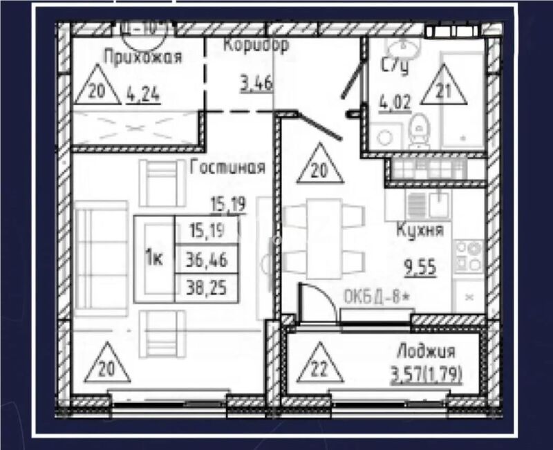 Продажа 1-комнатной квартиры, 38.35 м² - Продажа однокомнатных квартир в кирпичном доме в Астане - страница 63 фото 1 из 1