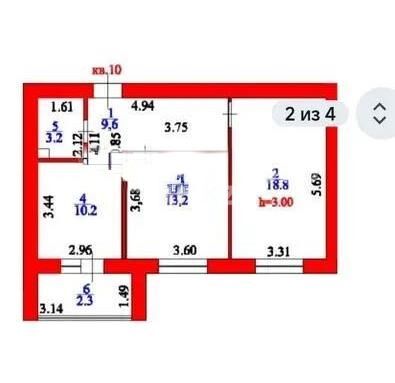 Продажа 2-комнатной квартиры, 58 м² - Продажа двухкомнатных квартир в р-не Сарайшык Астаны - страница 33 фото 4 из 4