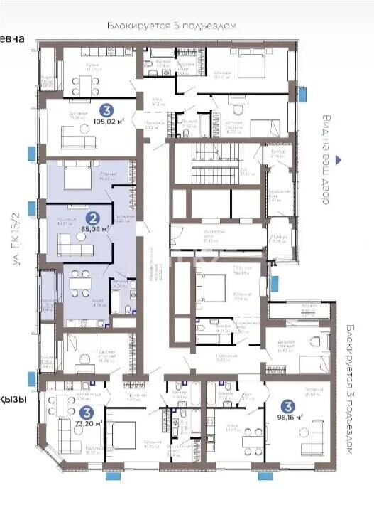 Продажа 2-комнатной квартиры, 65 м² - Продажа двухкомнатных квартир в кирпичном доме в Астане - страница 51 фото 1 из 1
