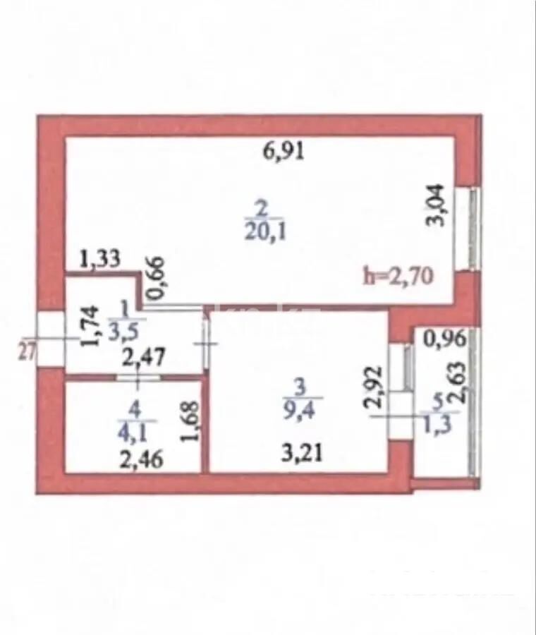 Продажа 1-комнатной квартиры, 38.4 м² - Продажа однокомнатных квартир в р-не Сарайшык Астаны - страница 14 фото 5 из 5