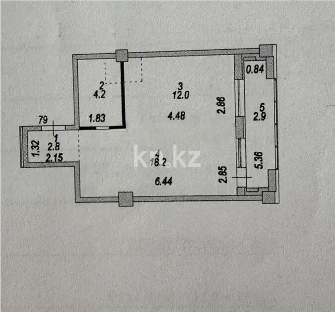 Продажа 1-комнатной квартиры, 40.1 м² - Продажа квартир в Казахстане - страница 108 фото 1 из 1