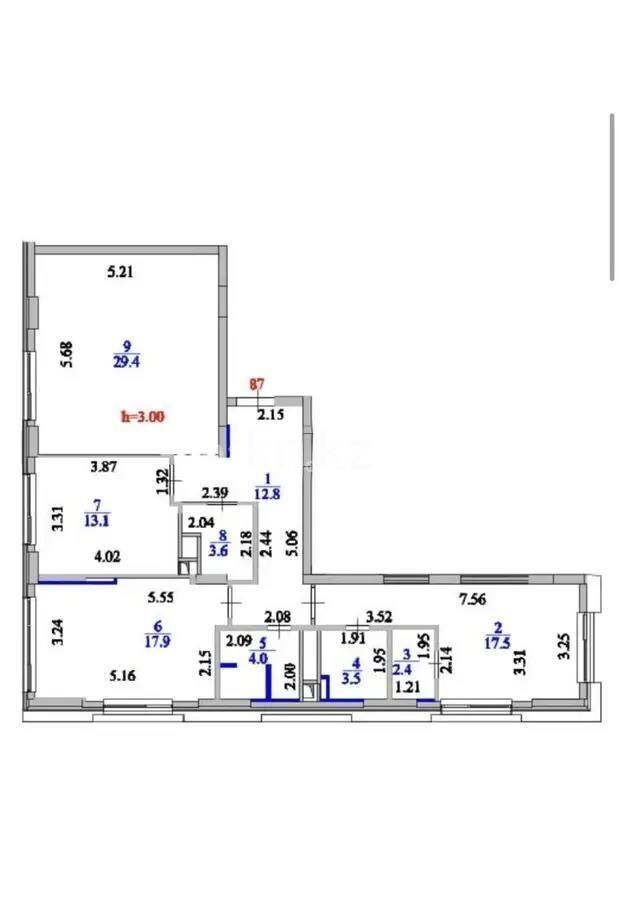 Продажа 3-комнатной квартиры, 104.2 м² - Продажа трехкомнатных квартир в блочном доме в Казахстане - страница 42 фото 5 из 5