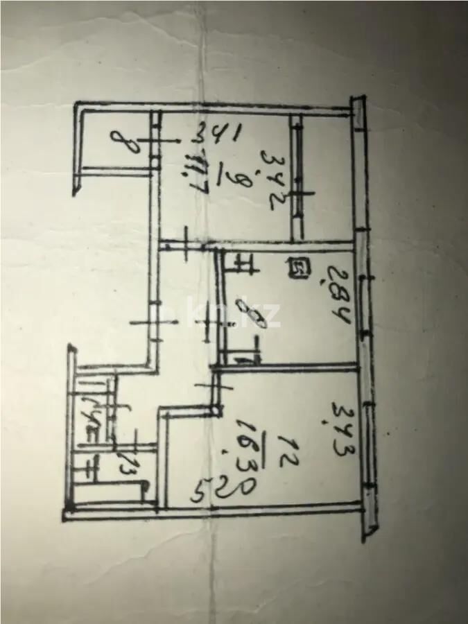 Продажа 2-комнатной квартиры, 55 м² - Продажа квартир в панельном доме в Казахстане - страница 3 фото 3 из 3