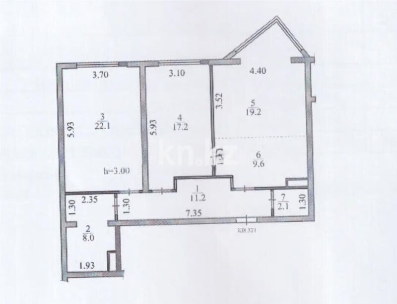 Продажа 3-комнатной квартиры, 89.4 м² - Продажа трехкомнатных квартир в монолитно-каркасном доме в Казахстане - страница 4 фото 4 из 4