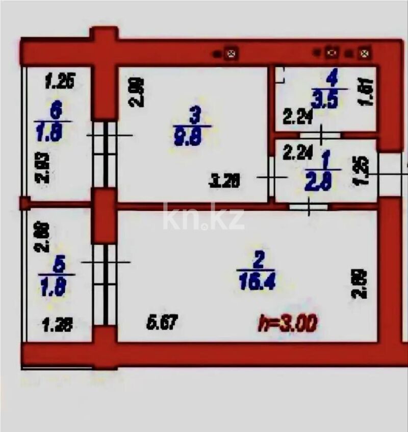 Продажа 1-комнатной квартиры, 36.8 м² - Продажа однокомнатных квартир в Казахстане - страница 3 фото 2 из 2
