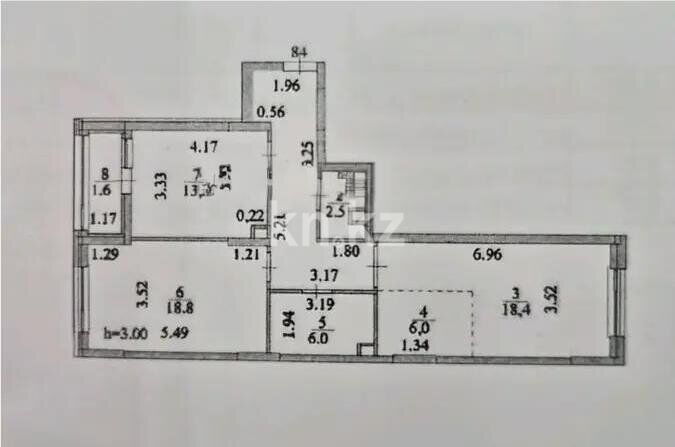 Продажа 3-комнатной квартиры, 105 м² - Продажа трехкомнатных квартир в Казахстане - страница 8 фото 3 из 3