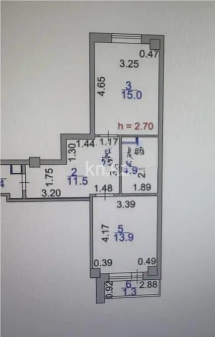 Продажа 2-комнатной квартиры, 49 м² - Продажа двухкомнатных квартир в р-не Алматы Астаны - страница 11 фото 6 из 6