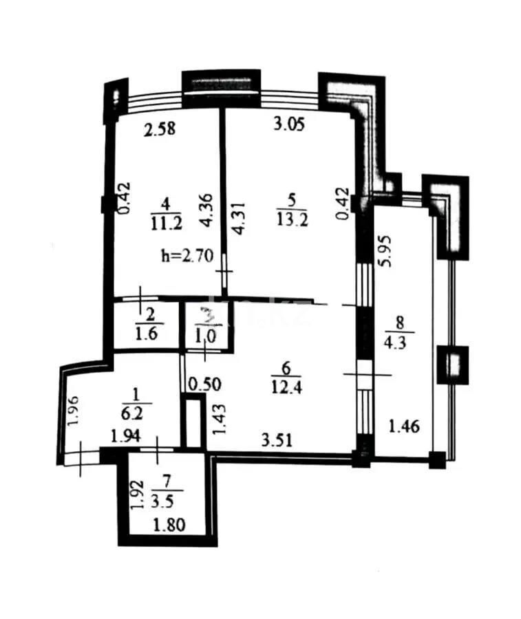 Продажа 2-комнатной квартиры, 53.4 м² - Продажа двухкомнатных квартир в р-не Нура Астаны - страница 40 фото 3 из 3