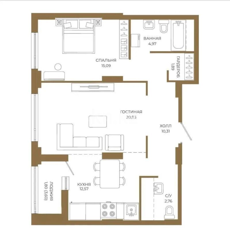 Продажа 5-комнатной квартиры, 167 м² - Продажа пятикомнатных и более квартир от собственников в Астане фото 2 из 2