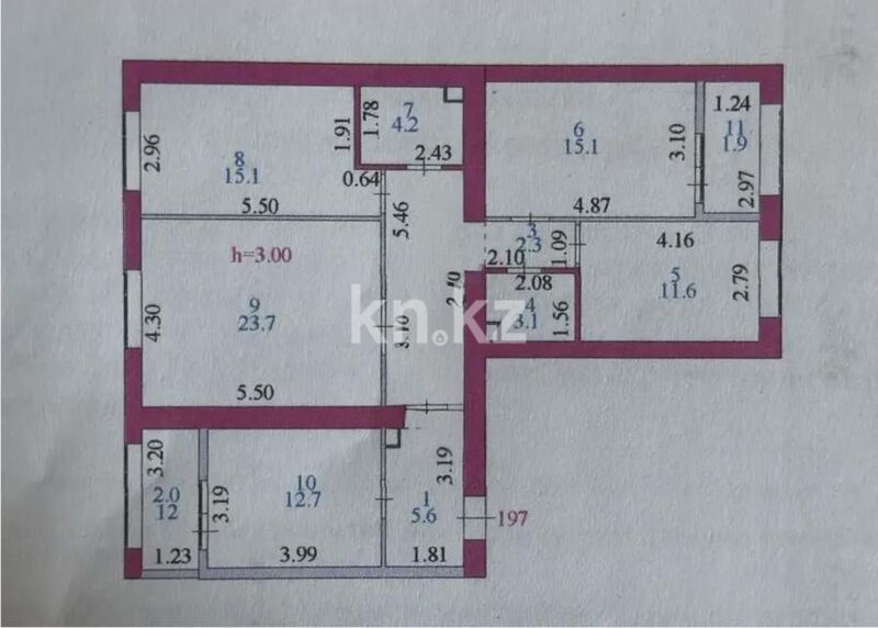 Продажа 4-комнатной квартиры, 107.1 м² - Продажа квартир в кирпичном доме в Астане - страница 41 фото 1 из 1