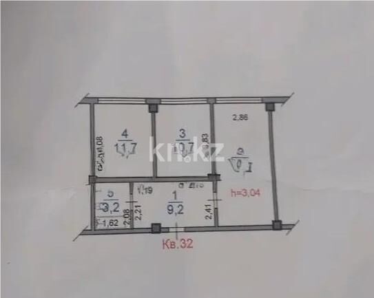 Продажа 2-комнатной квартиры, 52.9 м² - Недвижимость в Алматы - страница 3 фото 4 из 4