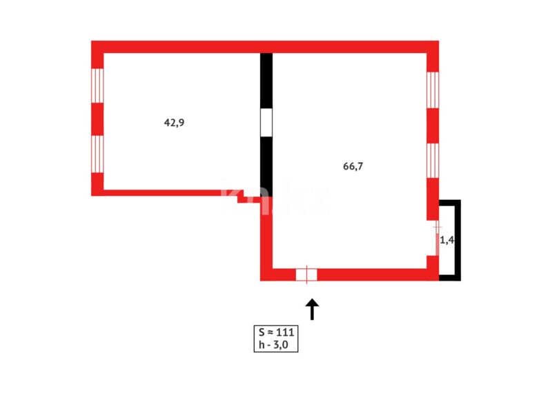 Продажа 4-комнатной квартиры, 110 м² - Продажа квартир в кирпичном доме в Казахстане - страница 47 фото 20 из 20