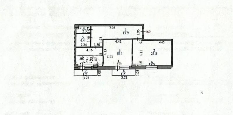 Продажа 2-комнатной квартиры, 80 м² - Продажа квартир в монолитно-каркасном доме в Караганде фото 8 из 8