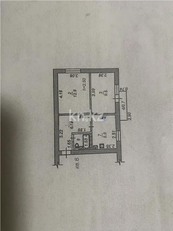 Продажа 2-комнатной квартиры, 39.9 м² - Продажа двухкомнатных квартир в кирпичном доме в Алматы - страница 15 фото 6 из 6