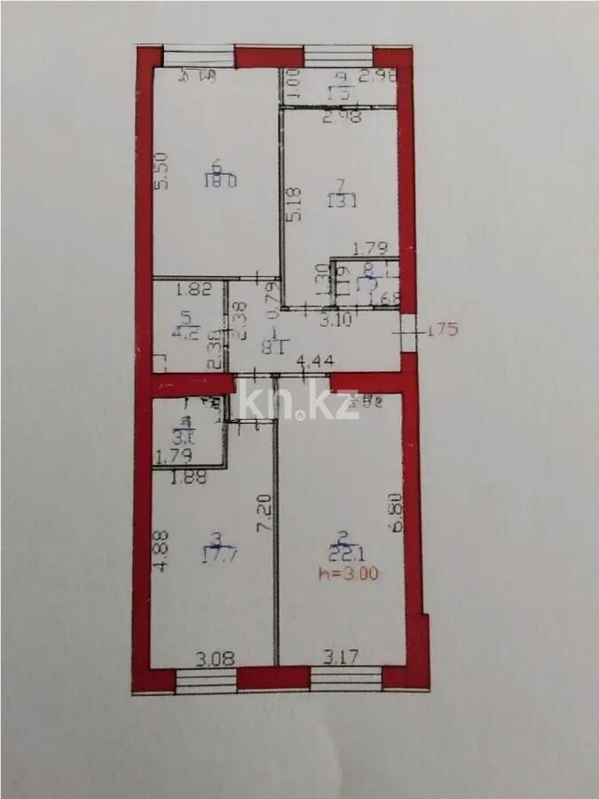 Продажа 3-комнатной квартиры, 91 м² - Продажа трехкомнатных квартир в кирпичном доме в Казахстане - страница 74 фото 1 из 1