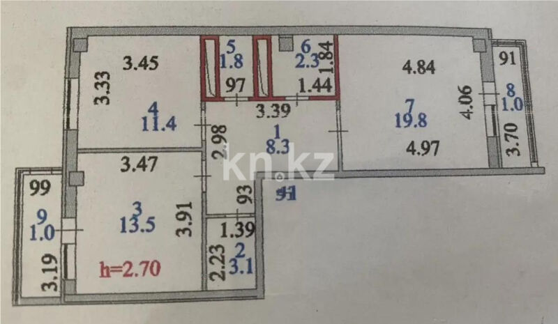 Продажа 2-комнатной квартиры, 62.2 м² - Продажа земельных участков в Абае фото 6 из 6