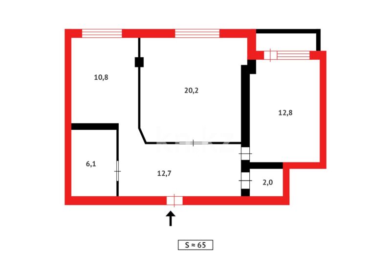 Продажа 2-комнатной квартиры, 65 м² - Продажа двухкомнатных квартир в Темиртау - страница 3 фото 11 из 11