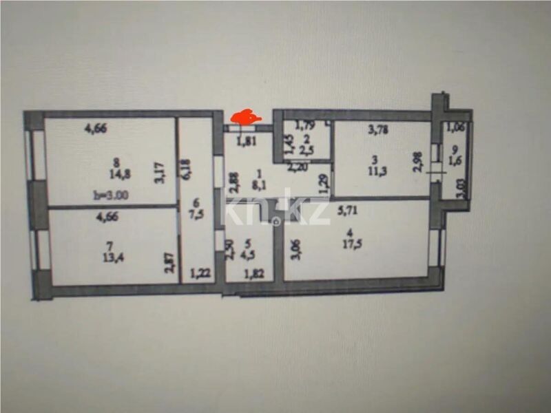 Продажа 3-комнатной квартиры, 81.2 м² - Продажа трехкомнатных квартир в Астане - страница 28 фото 7 из 7