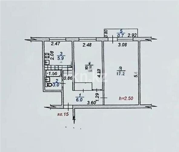 Продажа 2-комнатной квартиры, 43.3 м² - Продажа двухкомнатных квартир в Казахстане - страница 12 фото 5 из 5