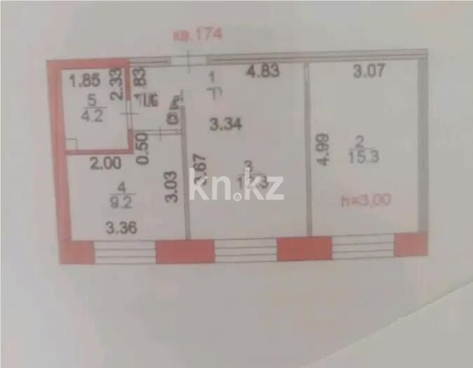 Продажа 2-комнатной квартиры, 48 м² - Продажа квартир в кирпичном доме в Казахстане - страница 43 фото 1 из 1