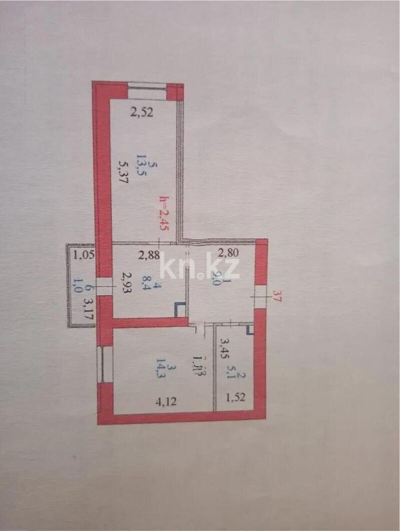 Продажа 3-комнатной квартиры, 53 м² - Продажа трехкомнатных квартир в кирпичном доме в Казахстане - страница 49 фото 4 из 4