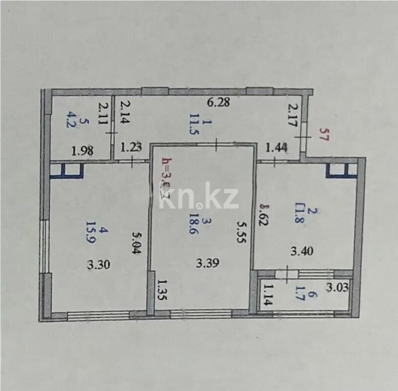 Продажа 2-комнатной квартиры, 66 м² - Продажа двухкомнатных квартир в Астане - страница 12 фото 6 из 6
