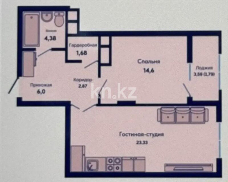 Продажа 2-комнатной квартиры, 54.4 м² - Продажа квартир от собственников в Астане - страница 42 фото 4 из 4