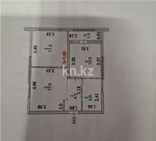 Продажа 2-комнатной квартиры, 45 м² - Продажа квартир в Балхаше фото 5 из 5