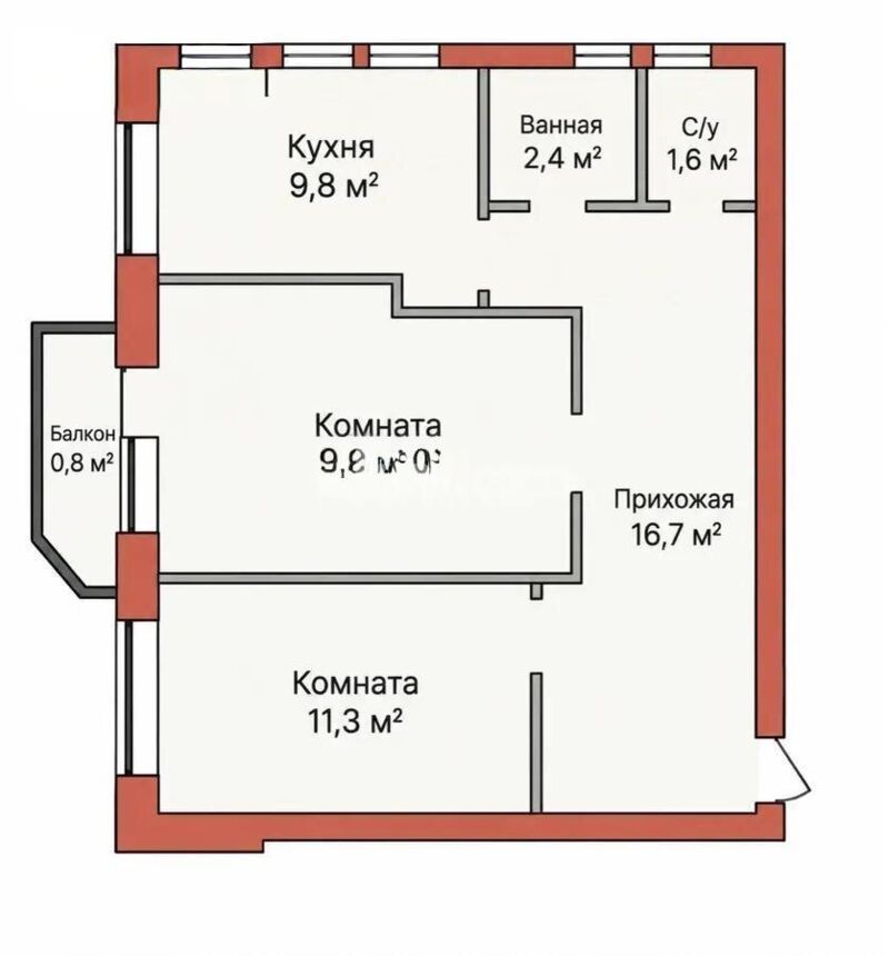 Продажа 2-комнатной квартиры, 60 м² - Недвижимость в Астане - страница 15 фото 6 из 6
