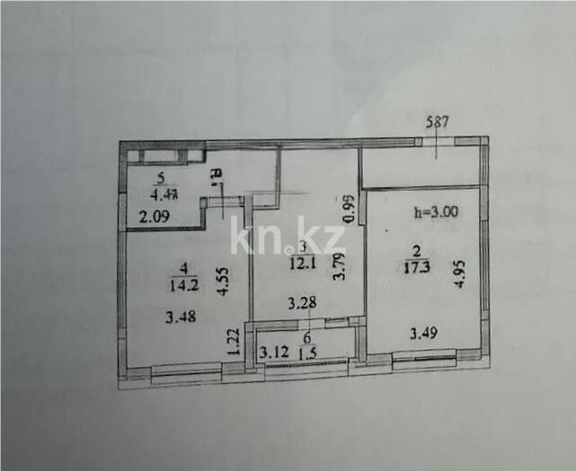 Продажа 2-комнатной квартиры, 61 м² - Продажа квартир в Казахстане - страница 33 фото 1 из 1