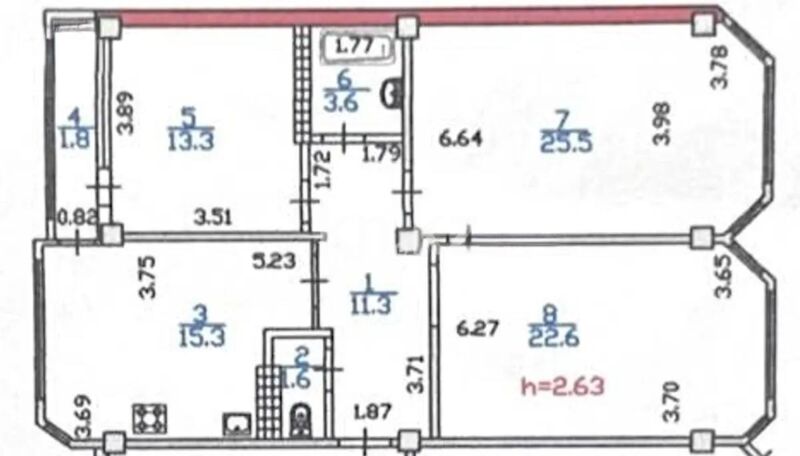 Продажа 3-комнатной квартиры, 96 м² - Продажа трехкомнатных квартир в Ауэзовском р-не Алматы - страница 5 фото 7 из 7