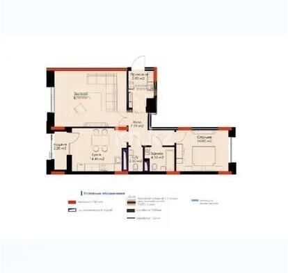 Продажа 2-комнатной квартиры, 78 м² - Продажа двухкомнатных квартир в р-не Нура Астаны - страница 39 фото 7 из 7