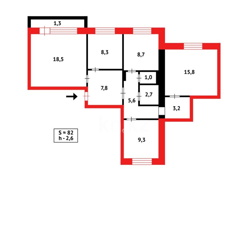Продажа 4-комнатной квартиры, 80 м² - Продажа недвижимости в Караганде - страница 27 фото 16 из 16