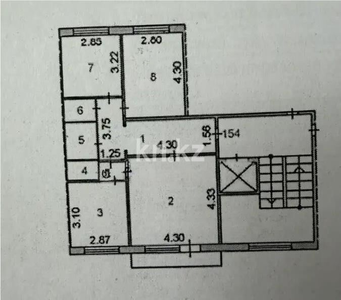 Продажа 3-комнатной квартиры, 65 м² - Продажа трехкомнатных квартир в Казахстане - страница 26 фото 7 из 7