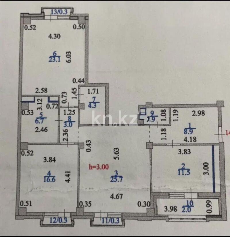 Продажа 3-комнатной квартиры, 104 м² - Продажа квартир в монолитно-каркасном доме в Астане - страница 122 фото 1 из 1