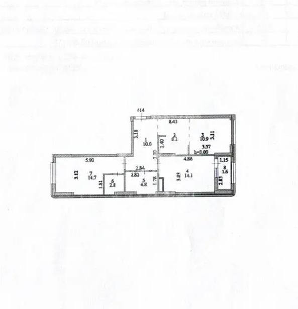 Продажа 3-комнатной квартиры, 67 м² - Продажа квартир в блочном доме в Астане - страница 135 фото 7 из 7