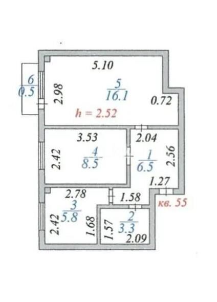 Продажа 2-комнатной квартиры, 40.2 м² - Продажа квартир в панельном доме в Астане - страница 16 фото 5 из 5