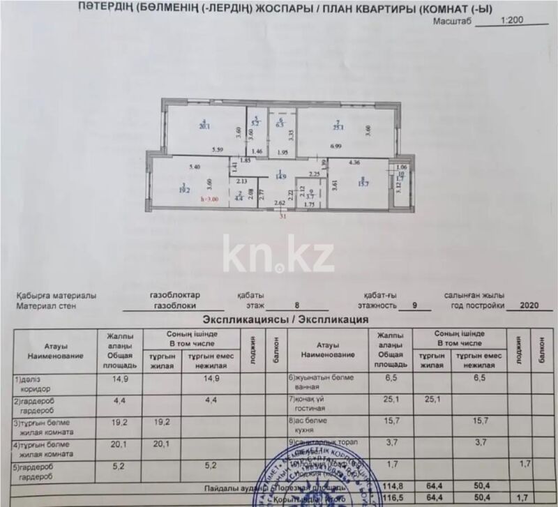 Продажа 3-комнатной квартиры, 117 м² - Продажа трехкомнатных квартир в блочном доме в Казахстане - страница 31 фото 3 из 3