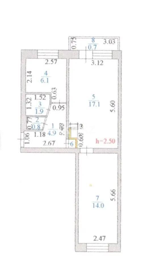 Продажа 2-комнатной квартиры, 45.9 м² - Продажа квартир в Казахстане - страница 113 фото 6 из 6